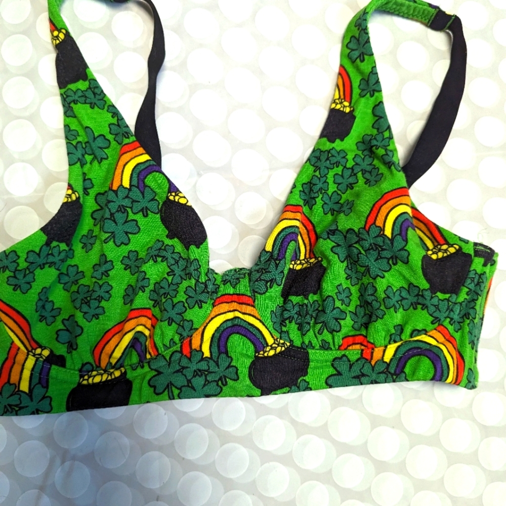 Meundies pot of gold lightly lined bra size small